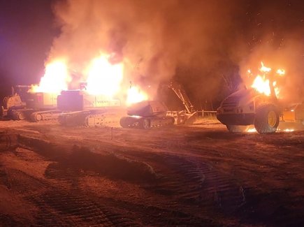 Plusieurs engins de chantier incendiés cette nuit à Saïx