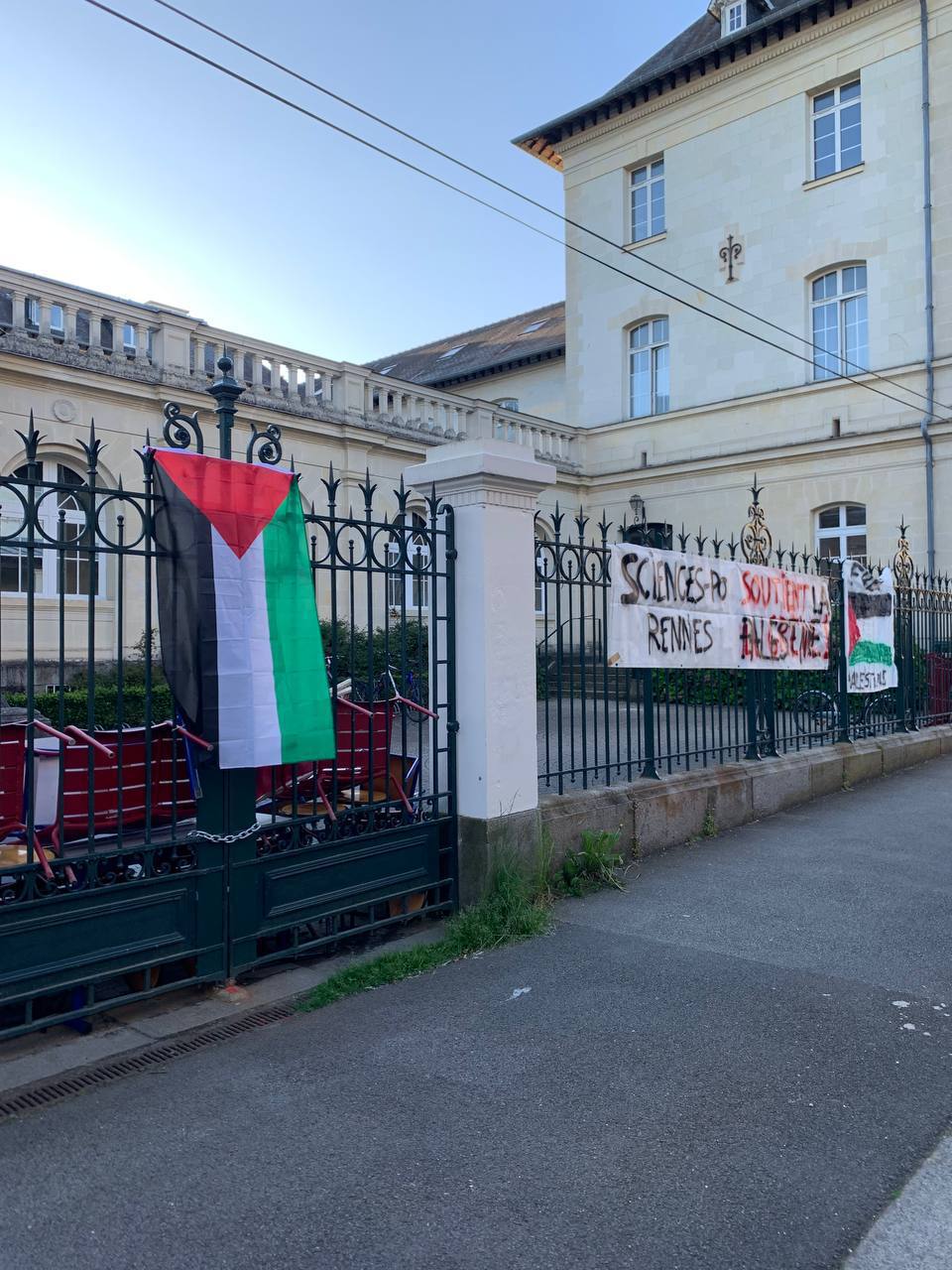 Mobilisation des universités françaises en cours en soutien de Gaza