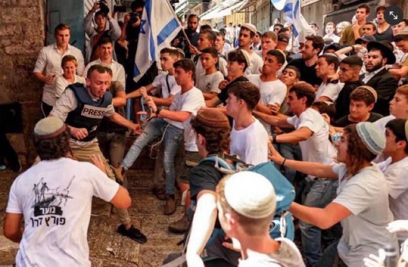 L’extrême droite défile et provoque les palestiniens