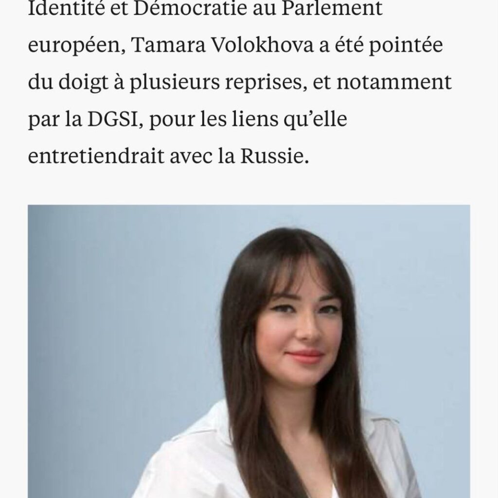Collusion scandaleuse entre le RN et la Russie de Poutine:  Tamara Volokhova, l&rsquo;espionne qui embarrasse Jordan Bardella