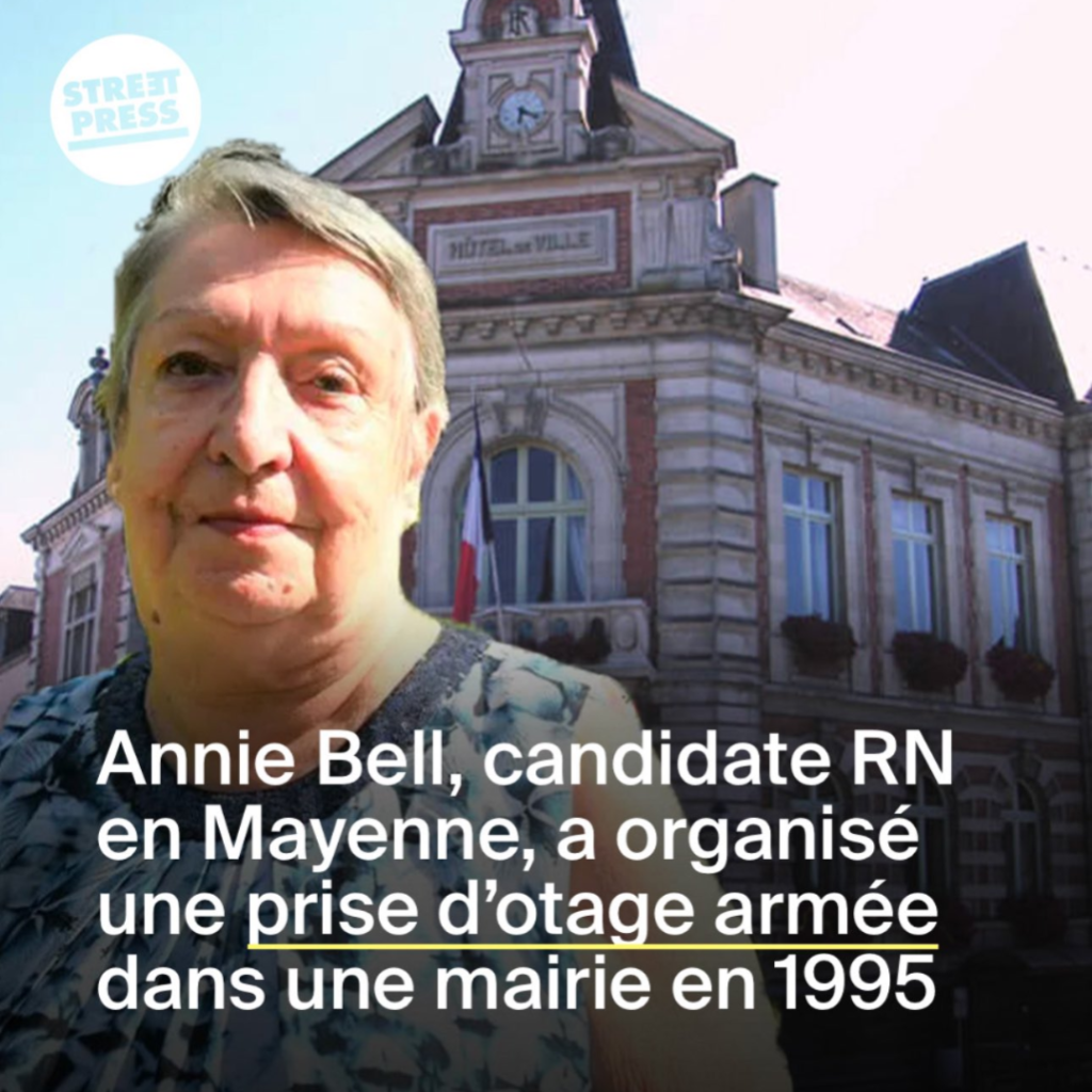 Le vrai visage de la haine : Annie Bell, candidate RN en Mayenne, qui a obtenu 31,11% des voix, a organisé une prise d&rsquo;otage armée en 1995.