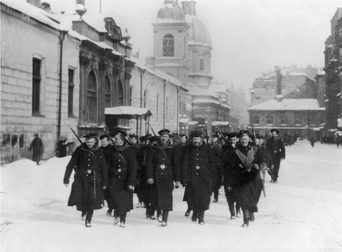 Marins de la base navale de kronstadt en fevrier 1921