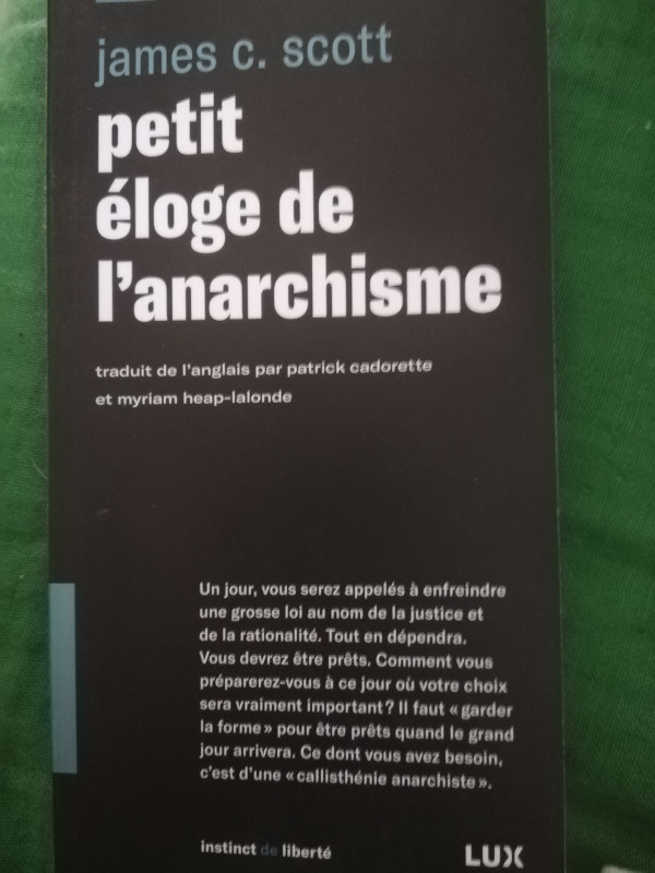 Petit éloge d’un anarchiste