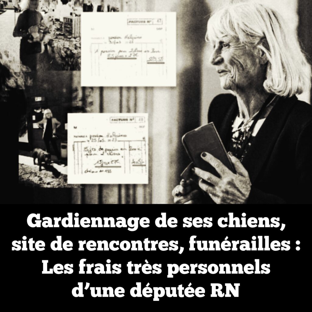 Gardiennage de ses chiens, site de rencontres, funérailles : les frais très personnels d&rsquo;une députée RN
