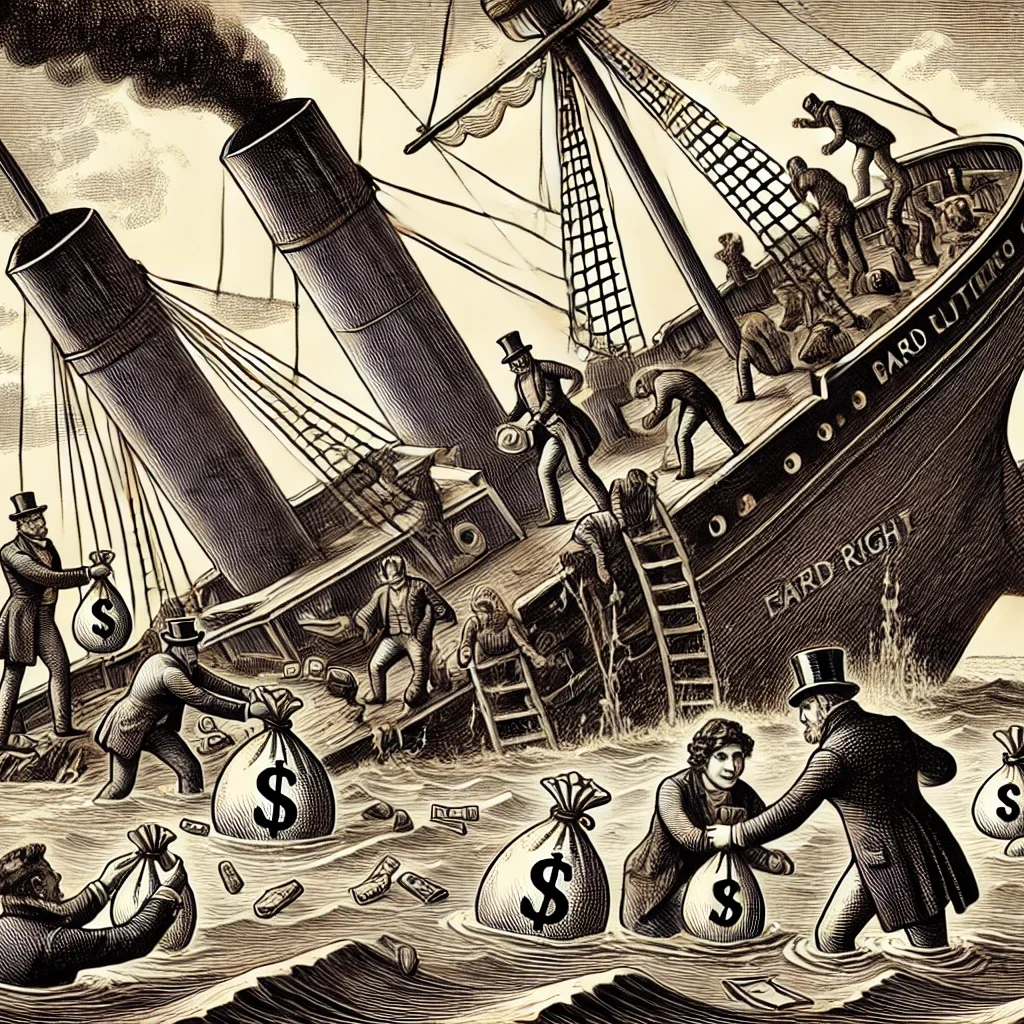 Quand la droite dure parle d&rsquo;impôts, c&rsquo;est pas pour redistribuer, c&rsquo;est que le bateau coule et ils cherchent à sauver les meubles