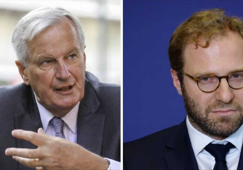 « Encore une comme ça et dehors ! », aurait lâché Michel Barnier à son ministre de l&rsquo;Économie Antoine Armand, après que ce dernier a déclaré que « le RN n&rsquo;appartient pas à l&rsquo;arc républicain ».