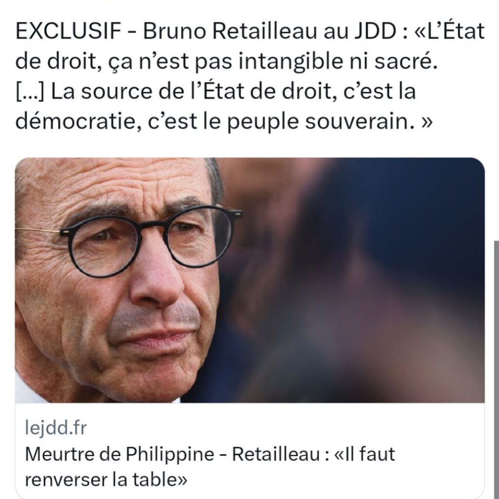 Retailleau : renverser la table ou renverser nos libertés ?
