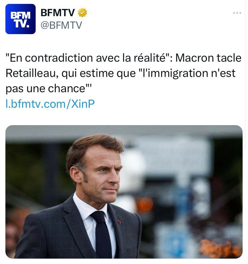 Macron tacle Retailleau (ou pas), qui estime que « l&rsquo;immigration n&rsquo;est pas une chance »: Il est « en contradiction avec la réalité »