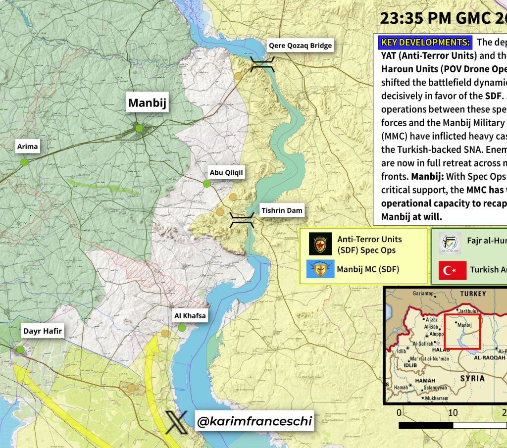 Selon un vétéran des YPG la libération de Manbij est désormais imminente.