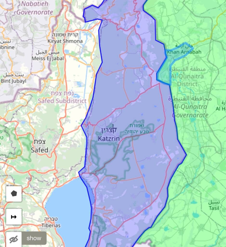 Israël est entré dans cinq villes du plateau du Golan syrien et ont parcourue plus de 14km en territoire syrien