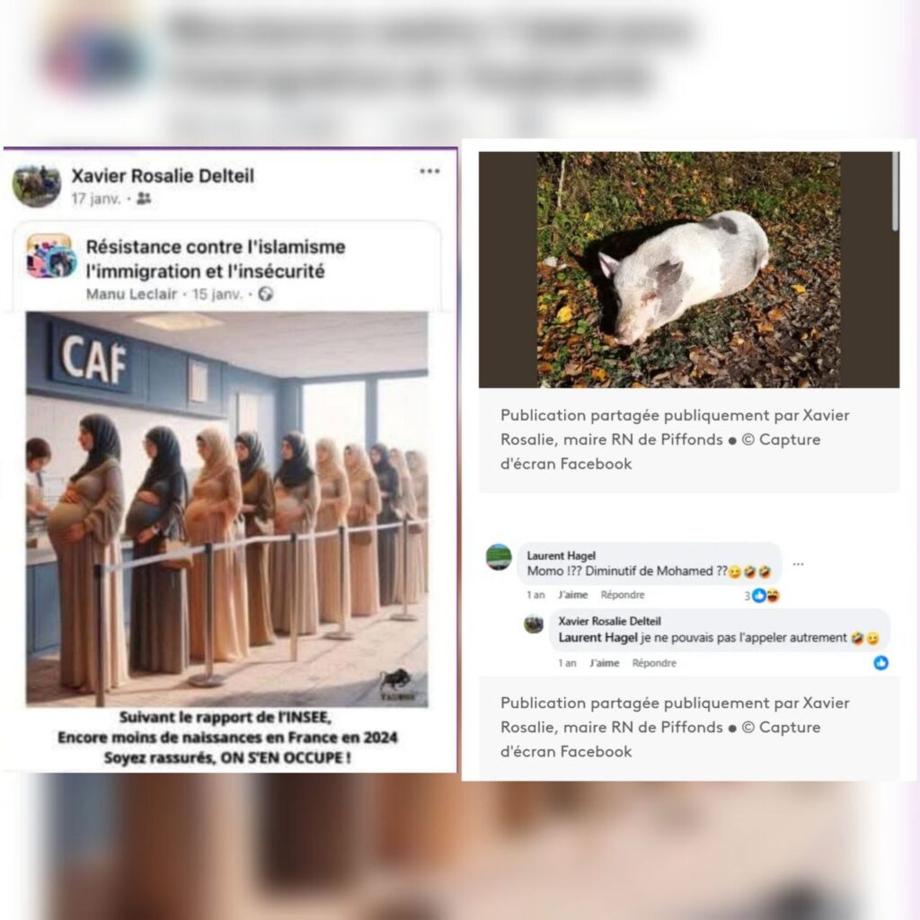 Le maire de Piffonds, Xavier Rosalie, a été épinglé pour des publications racistes, visant les Maghrébins et les Musulmans sur Facebook.