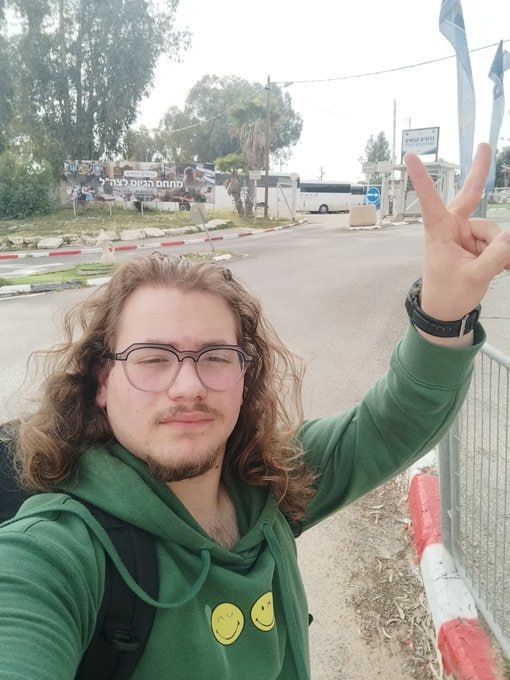 L’activiste israélien pacifiste Itamar Greenberg, emprisonné pour avoir refusé de s’enrôler, a été libéré de prison après 197 jours.
