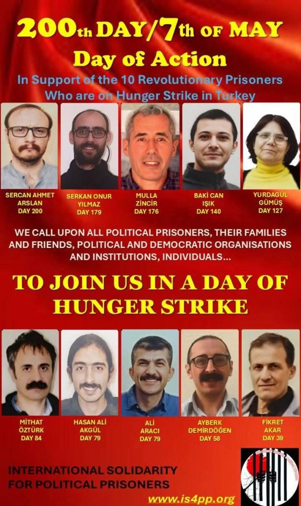 Georges Abdallah en grève de la faim pour soutenir des prisonniers révolutionnaires turcs