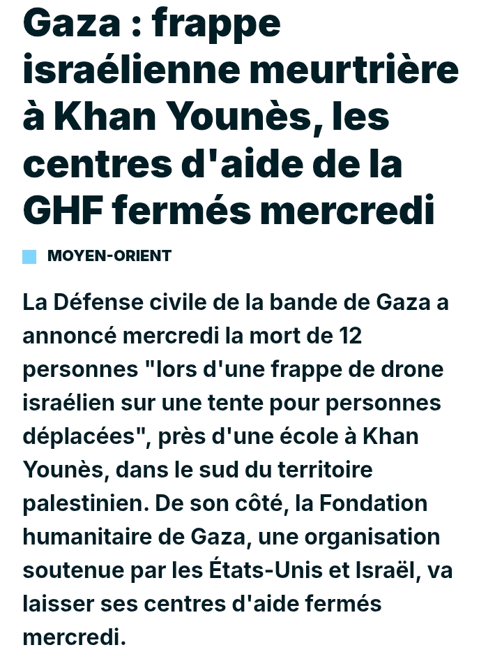 La GHF stoppe sa distribution